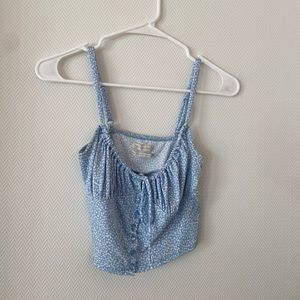 Blue crop top
